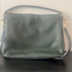 Kate Spade Green Classic Shoulder Bag with Tassel Detail